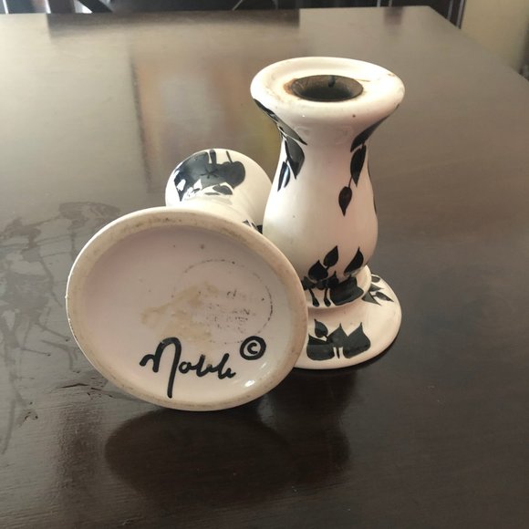 Evandale Candlesticks Holders, Signed by Wynne Noble - Picture 2 of 3